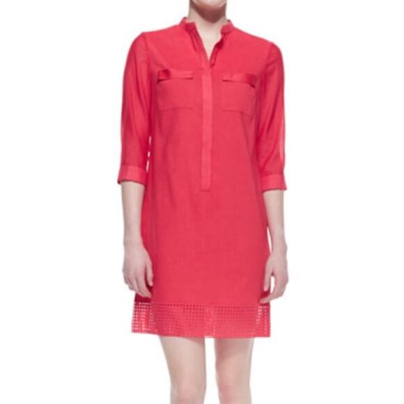 Elie Tahari Austin Linen Blend Dress - Picture 1 of 8